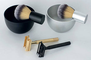 two-safety-razors-with-brushes-and-bowls