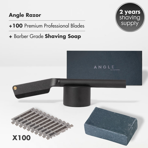 2-Year Smooth Shave Gift Set - Angle Razor