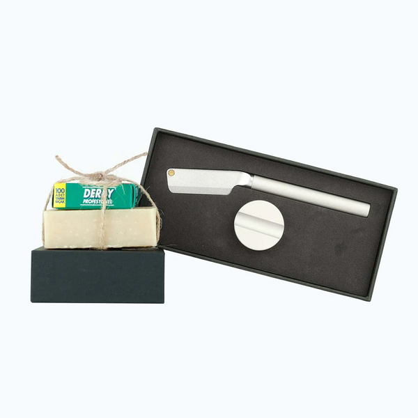 Angle Razor, Shaving Soap and Blades Gift Set