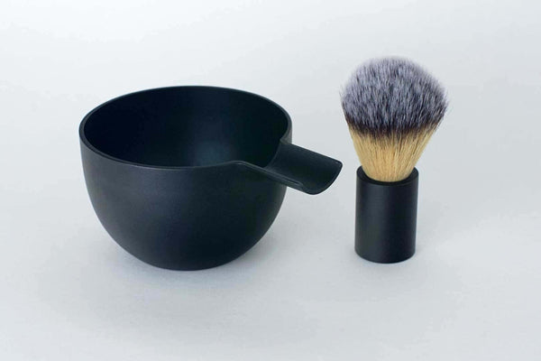 black-shaving-brush-with-shaving-bowl