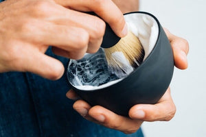 shaving-brush-and-bowl-in-hands
