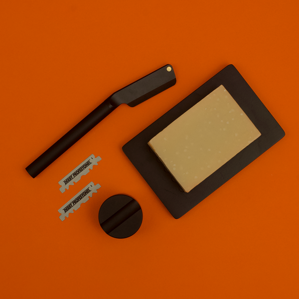 Angle Razor, Shaving Soap and Blades Gift Set