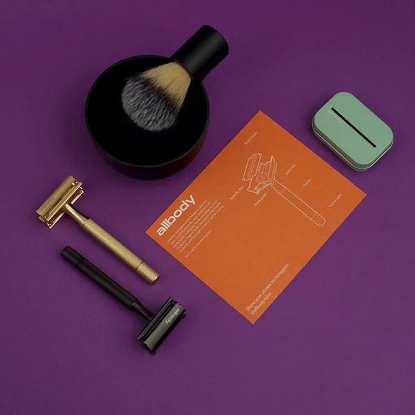 Allbody Razor and Brush & Bowl Gift Set